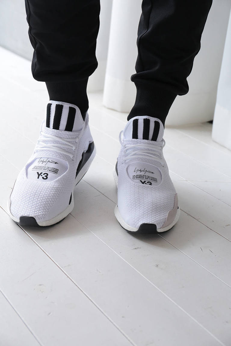 White Y-3 Saikou Sneakers - BrandAlley