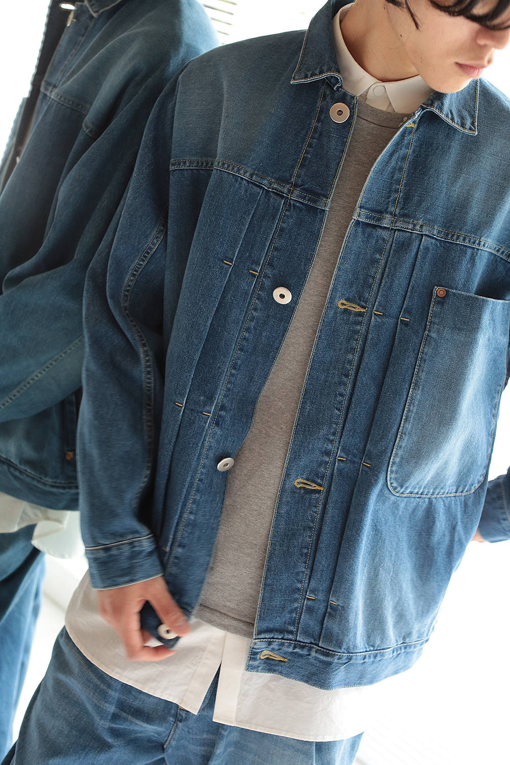 Dulcamara Bigデニムジャケット B Black Acacia Onlinestore