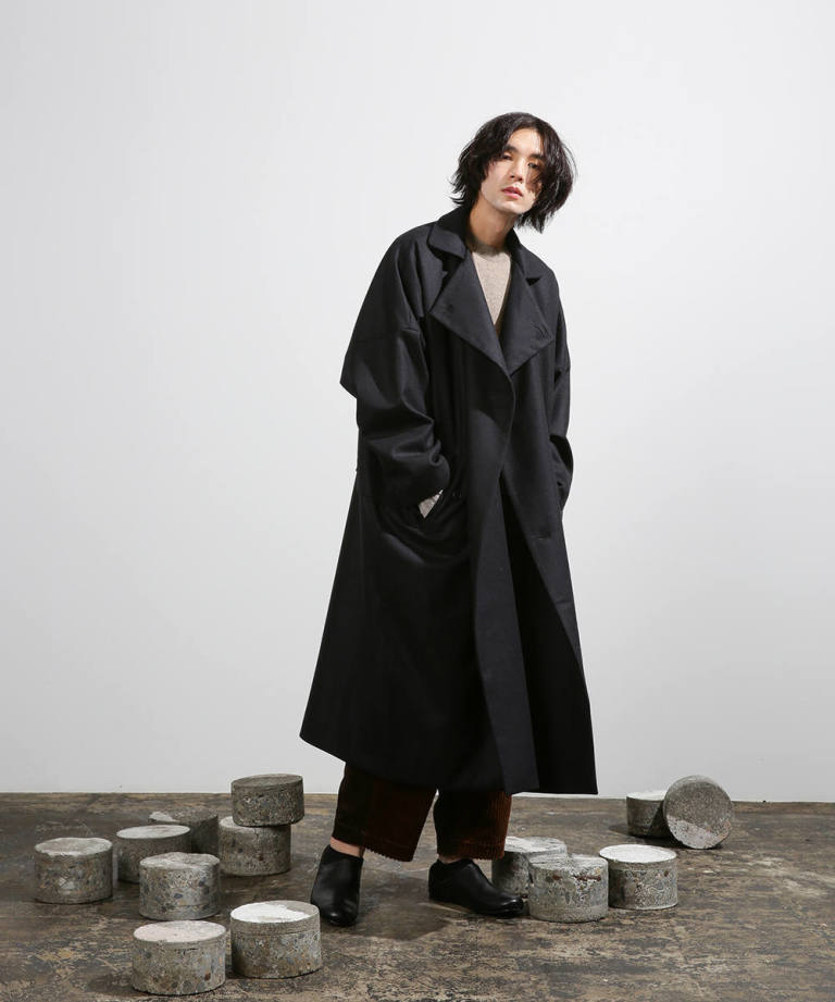 Dulcamara フラノダブルロングct Black Acacia Onlinestore