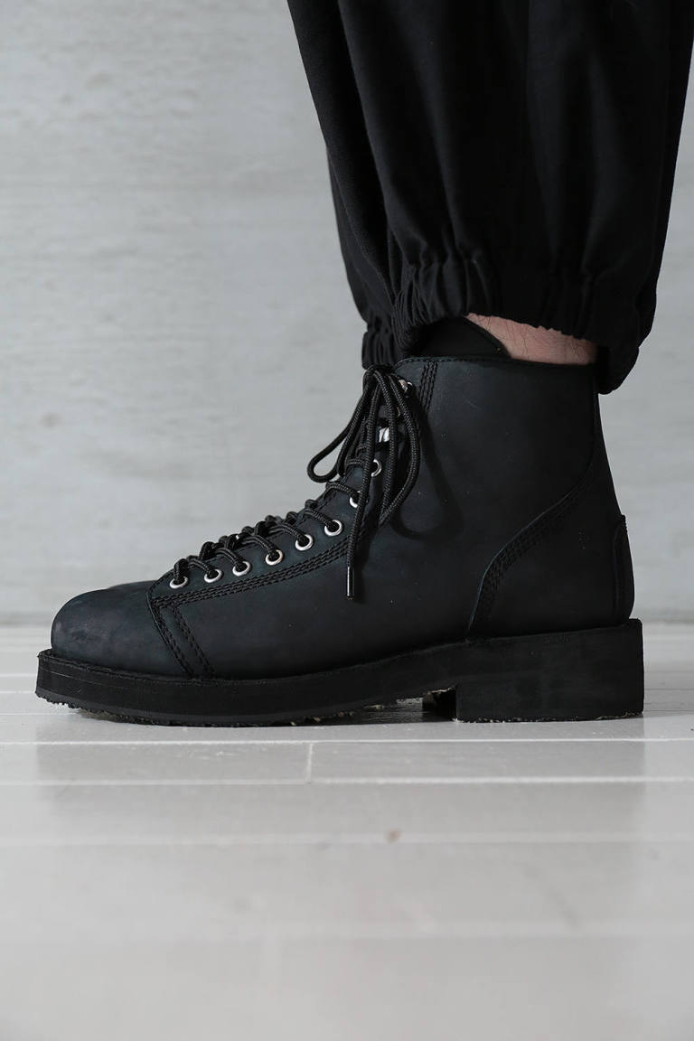 Yohji Yamamoto Yohji Yamamoto ファスナーバイカーブーツ Black Acacia Onlinestore